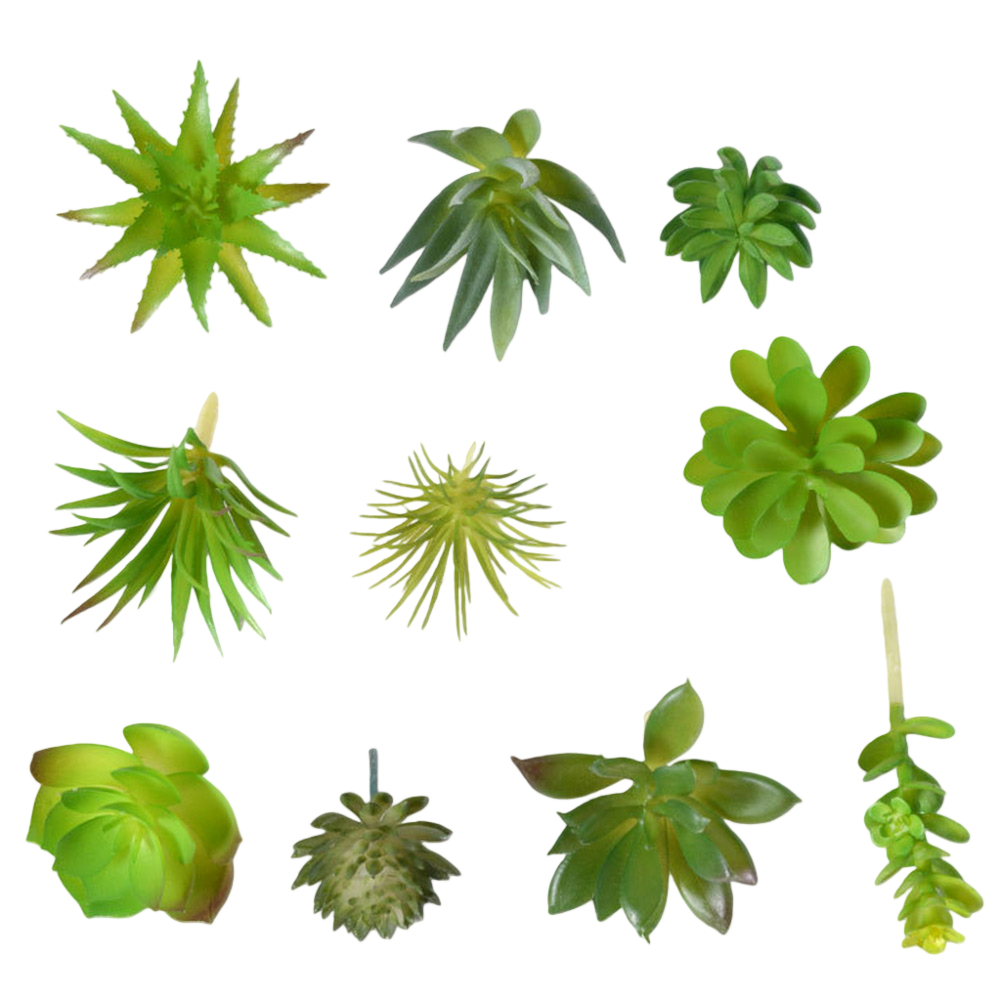 Succulent Arrangement Mini - 미니 분재 스타일 인조 다육식물 장식용