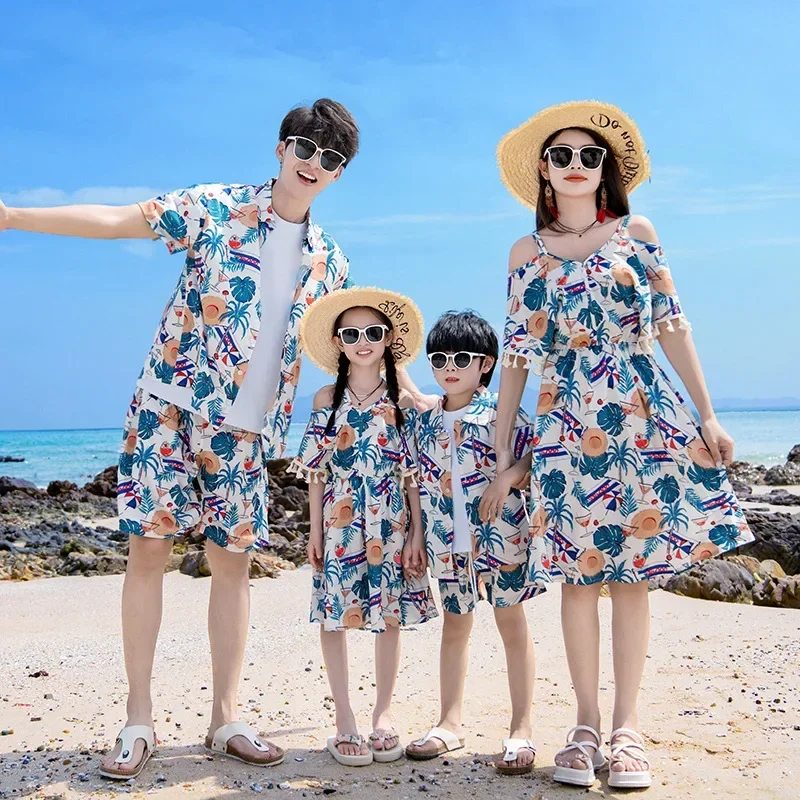 엄마 딸 휴양지 원피스 아빠 아들 투피스 세트, 휴가룩 - Plant Parent Clothing 리뷰 및 가격
