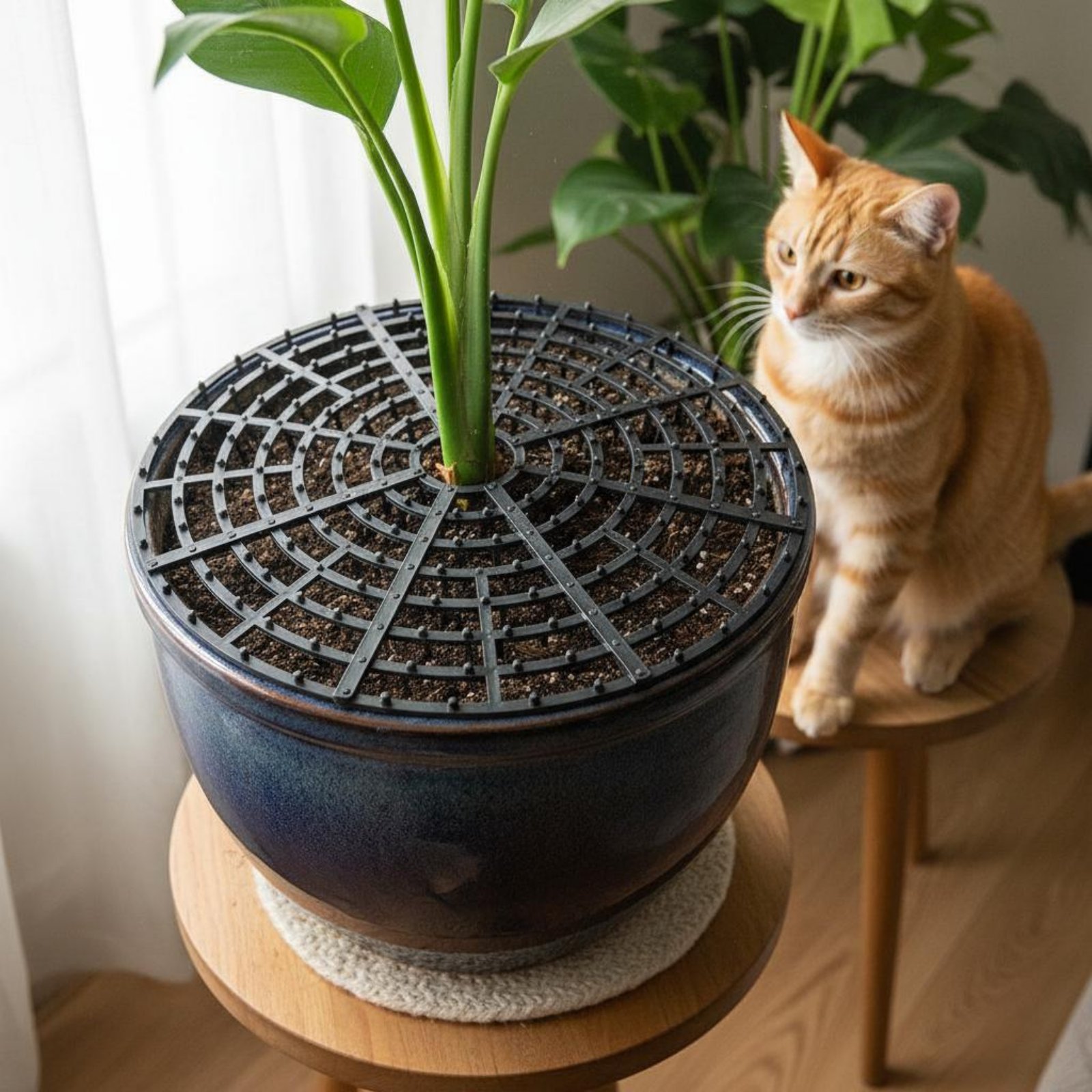 화분 흙 덮개 내후성 화분 흙 덮개 애완동물 파고다기  - Plant Parental 리뷰 및 가격