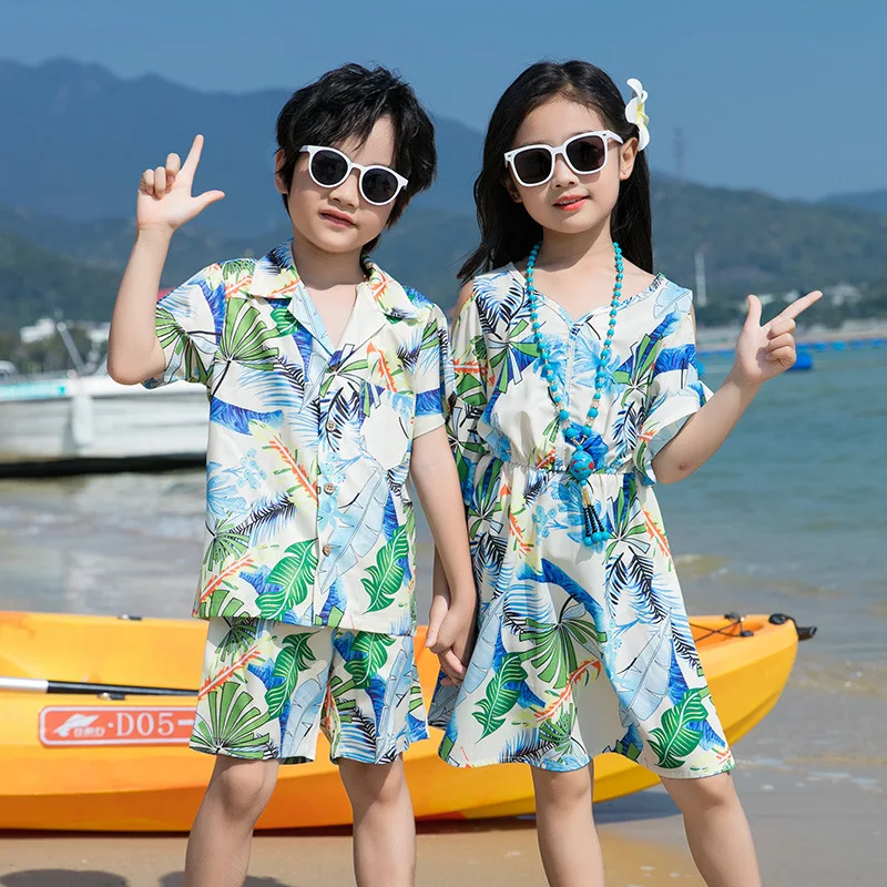 휴가 커플 룩 부모-자식 옷 해변 가족 일치하는 의류  - Plant Parent Clothing 리뷰 및 가격