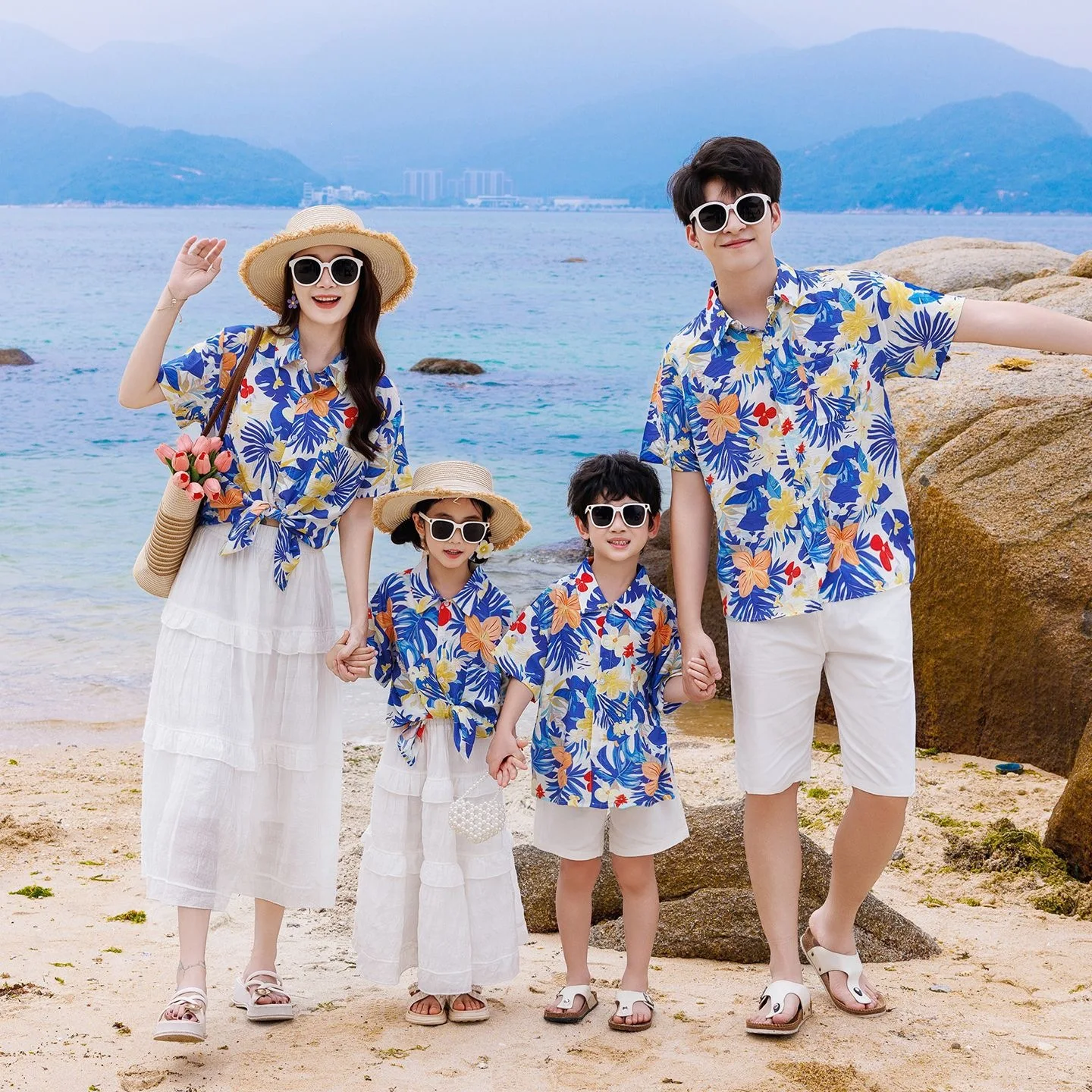 휴가 가족 커플룩 세트 엄마 딸 셔츠 스커트 캐주얼 아 - Plant Parental 리뷰 및 가격