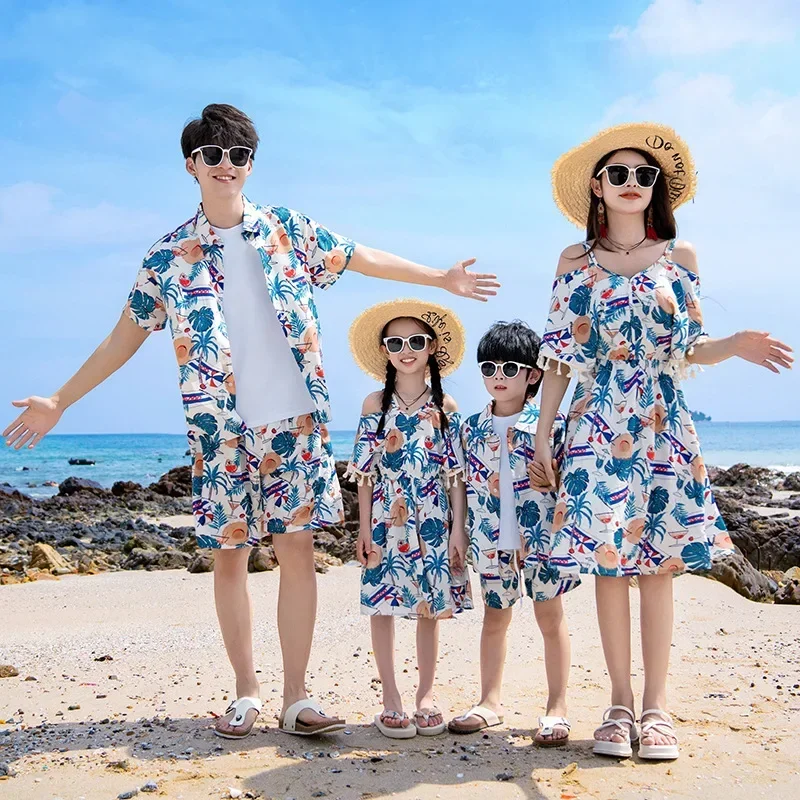 휴가룩 가족 의류 엄마 딸 리조트 드레스 아빠 아들 투 - Plant Parent Clothing 리뷰 및 가격