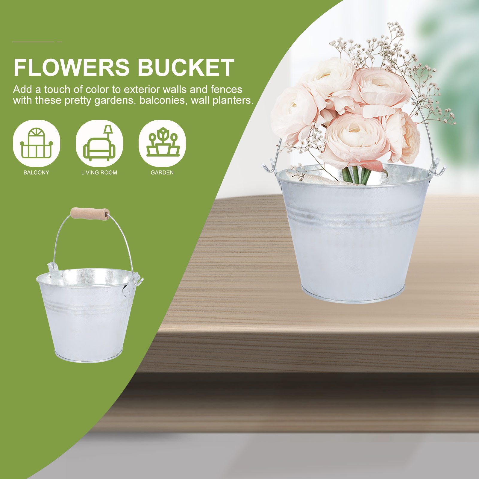 2개 세트 빈티지 철제 꽃통 나무 손잡이 미니 화분 꽃 - Succulent Arrangement Mini 리뷰 및 가격