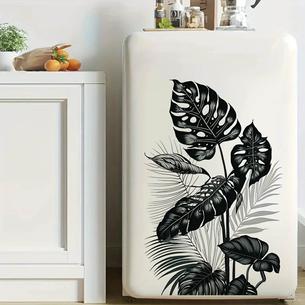 MT1184 #   흑백 열대 잎 벽 데칼, 자체 접착 - Monstera Thai Constellation 리뷰 및 가격